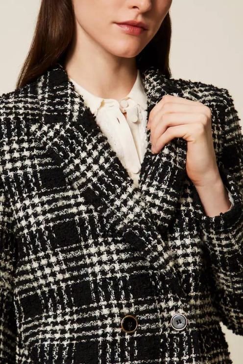 Bouclé Check Blazer