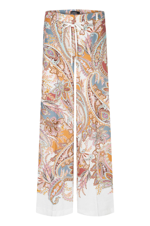 Adrienne Paisley A-Line Print Pant