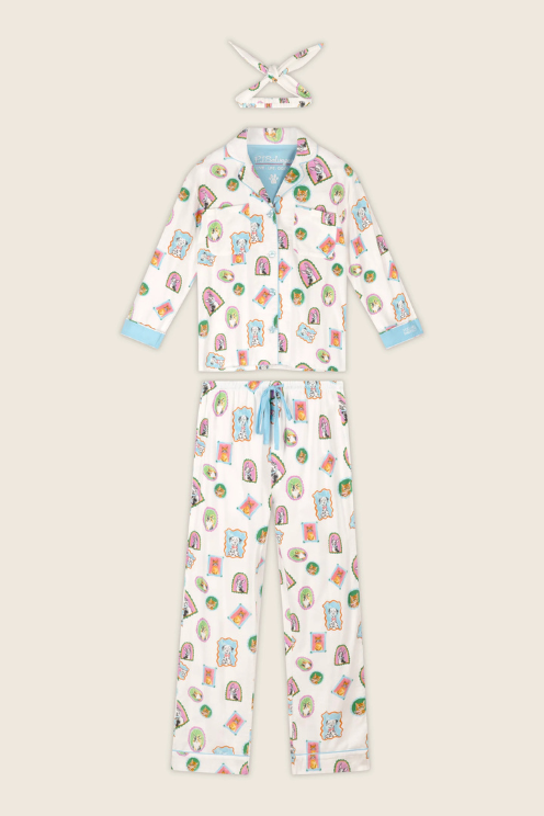 Picture Purrfect Pet Portraits 3-Piece Flannel PJ Set