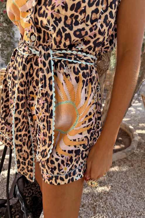 Leopard Print Romper