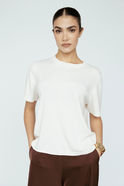 Cashmere Blend Tee