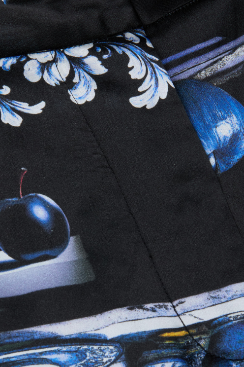 Pilar Silk Wide-Leg Pant - Porcelain Print