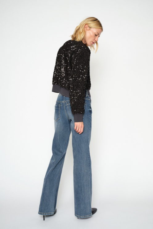 Sequin Bomber Jacket