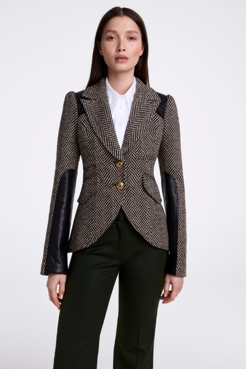 Saddle-Patch Equestrian Blazer