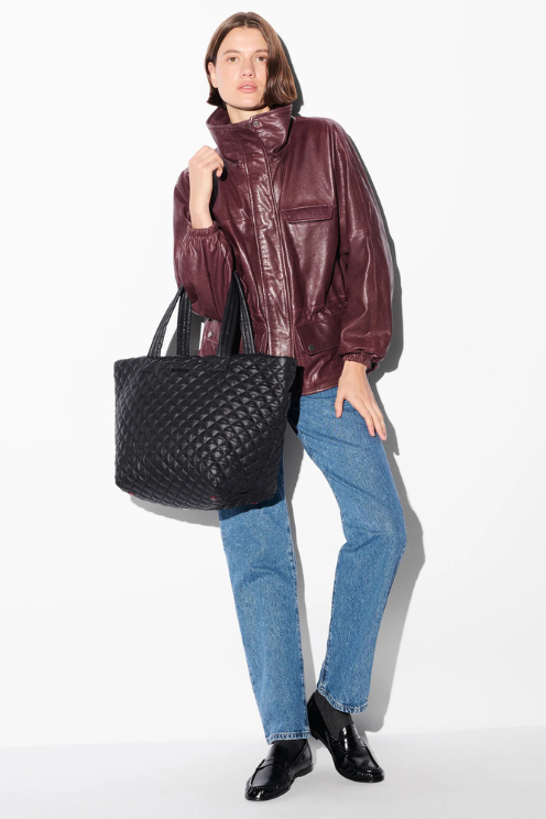 Black Medium Metro Tote Deluxe II