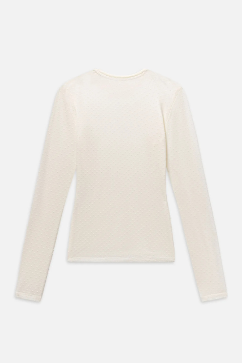 The Mesh Polka Dot Top