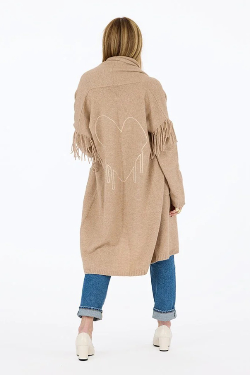Cali Fringe Cardigan Coat