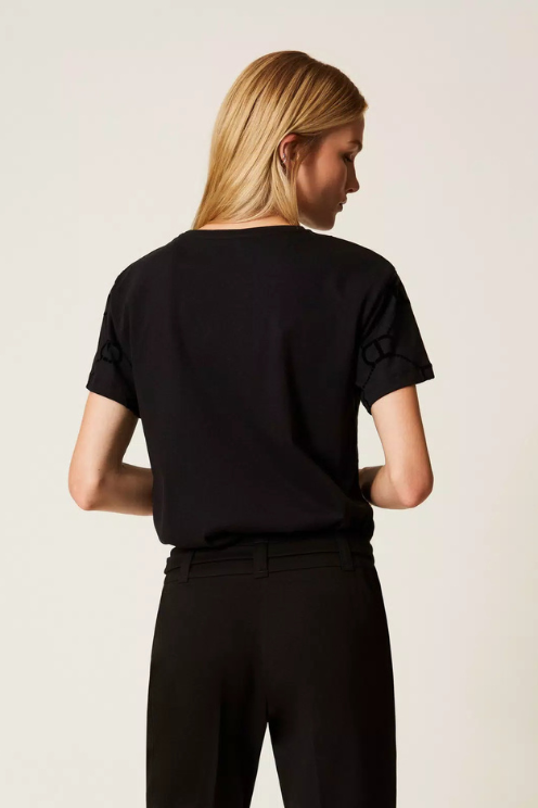 Logo Flock Print Tee