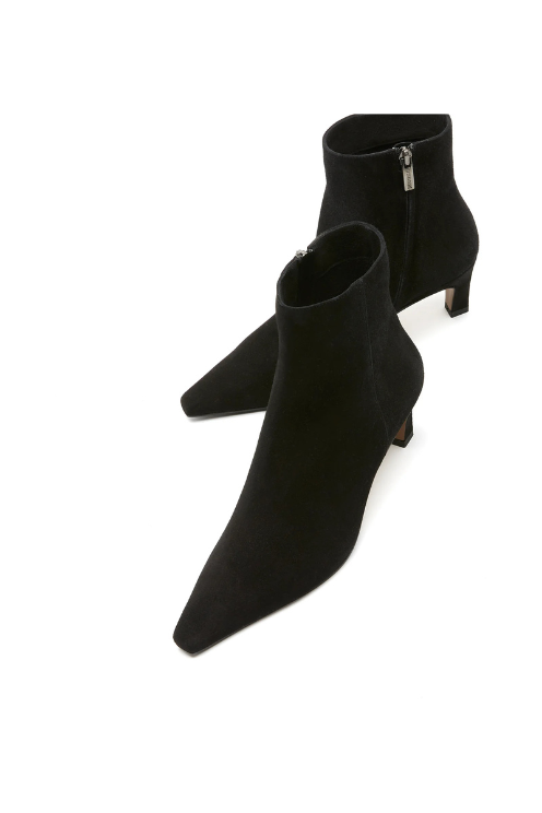 Bev Suede Heeled Bootie