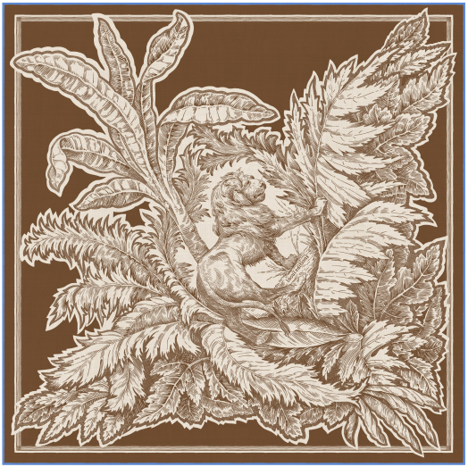 SQUARE / CARRE 65 BANGALOR CARAMEL/CARAMEL