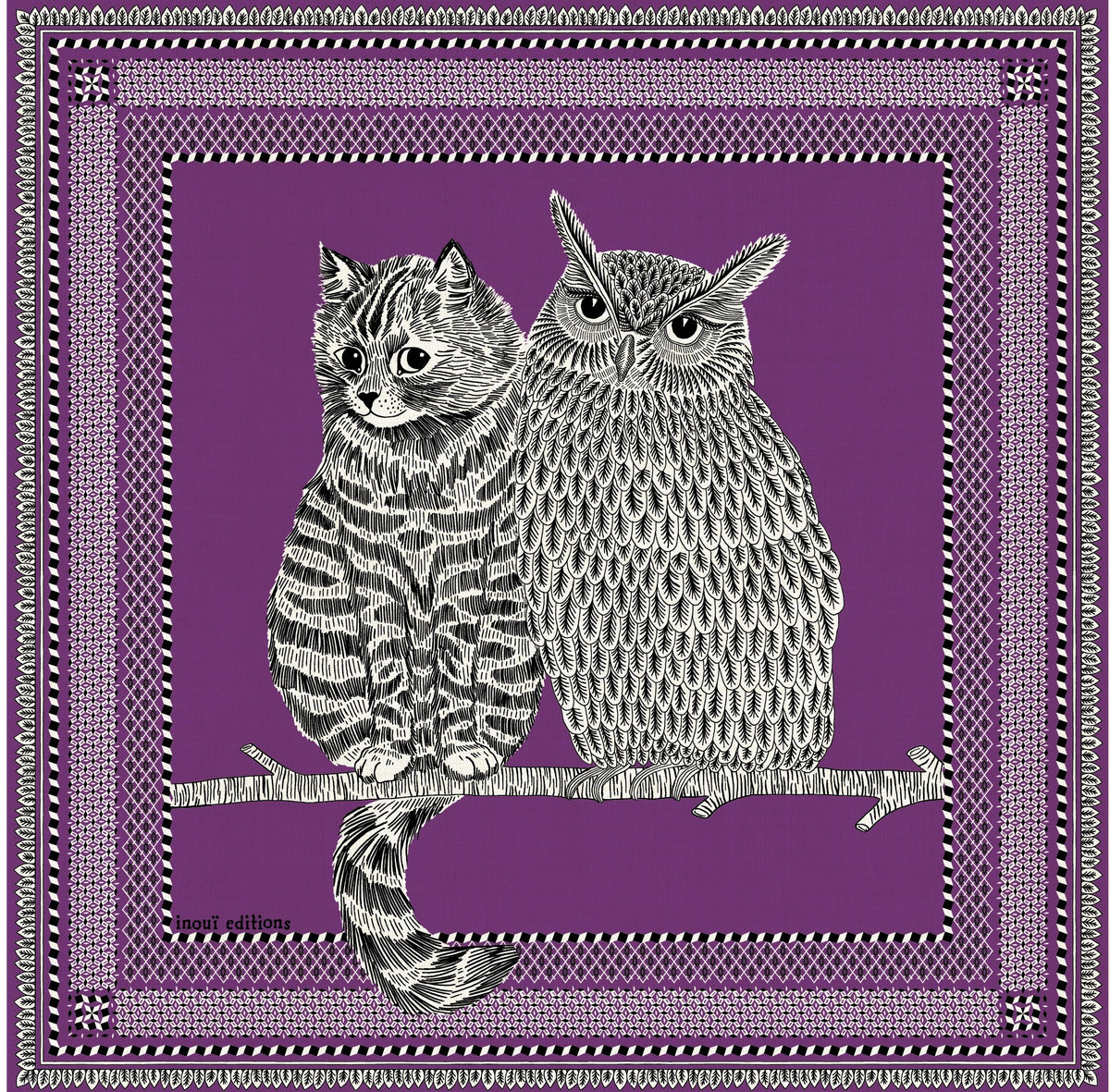 SQUARE / CARRE 70 CHOUETTE PURPLE/VIOLET