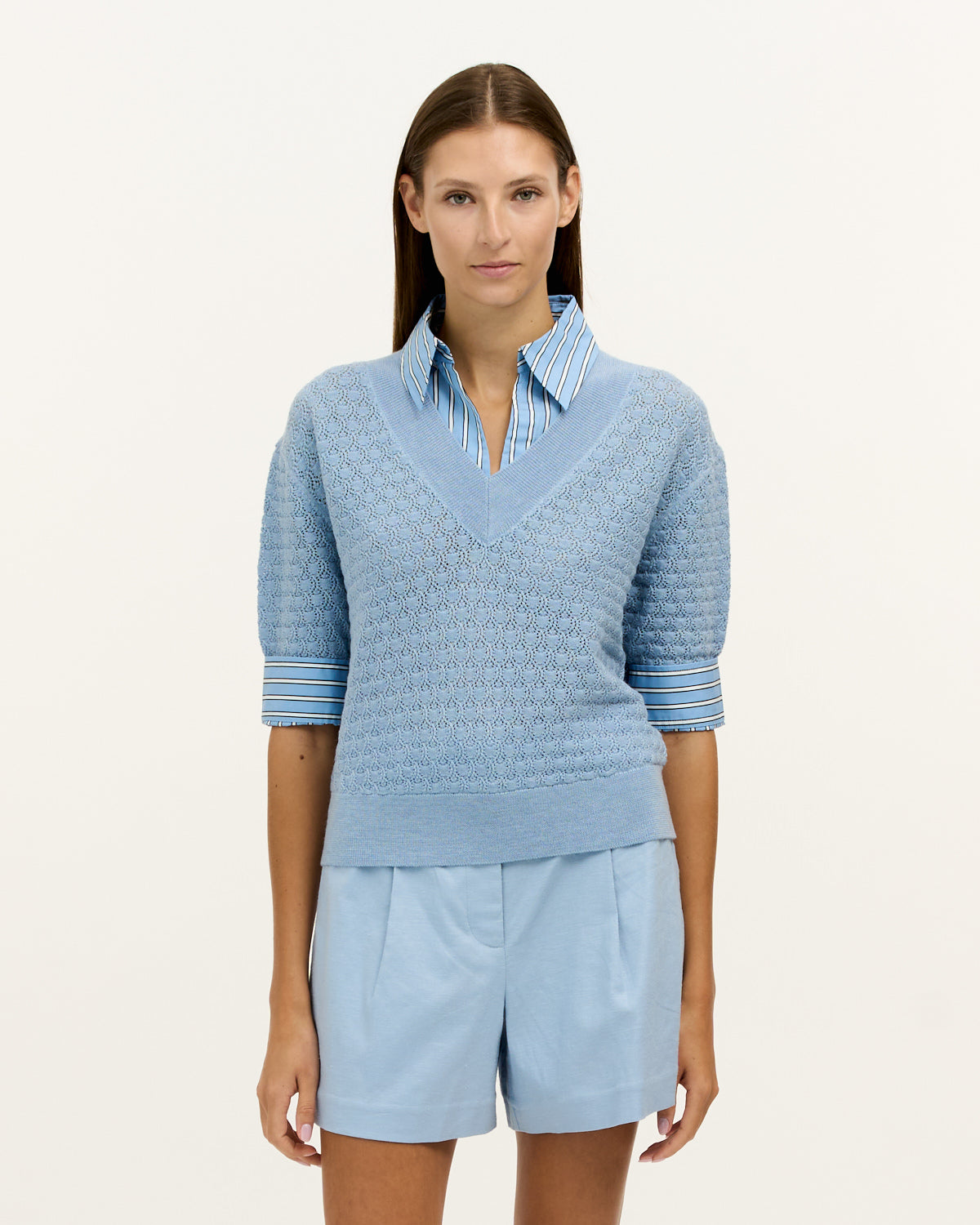 ESME POINTELLE KNIT TOP