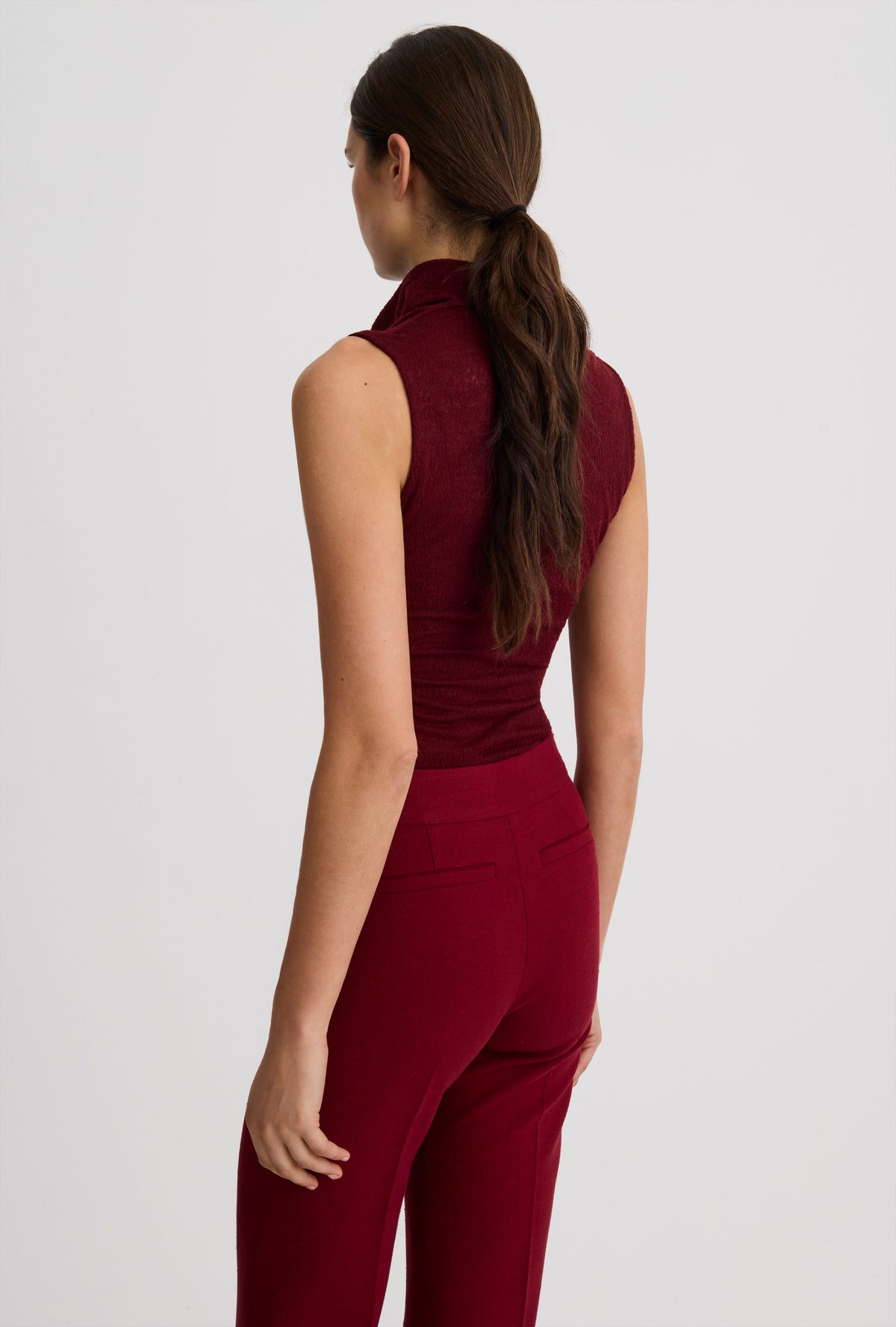 Cowl Neck Knit Shell
