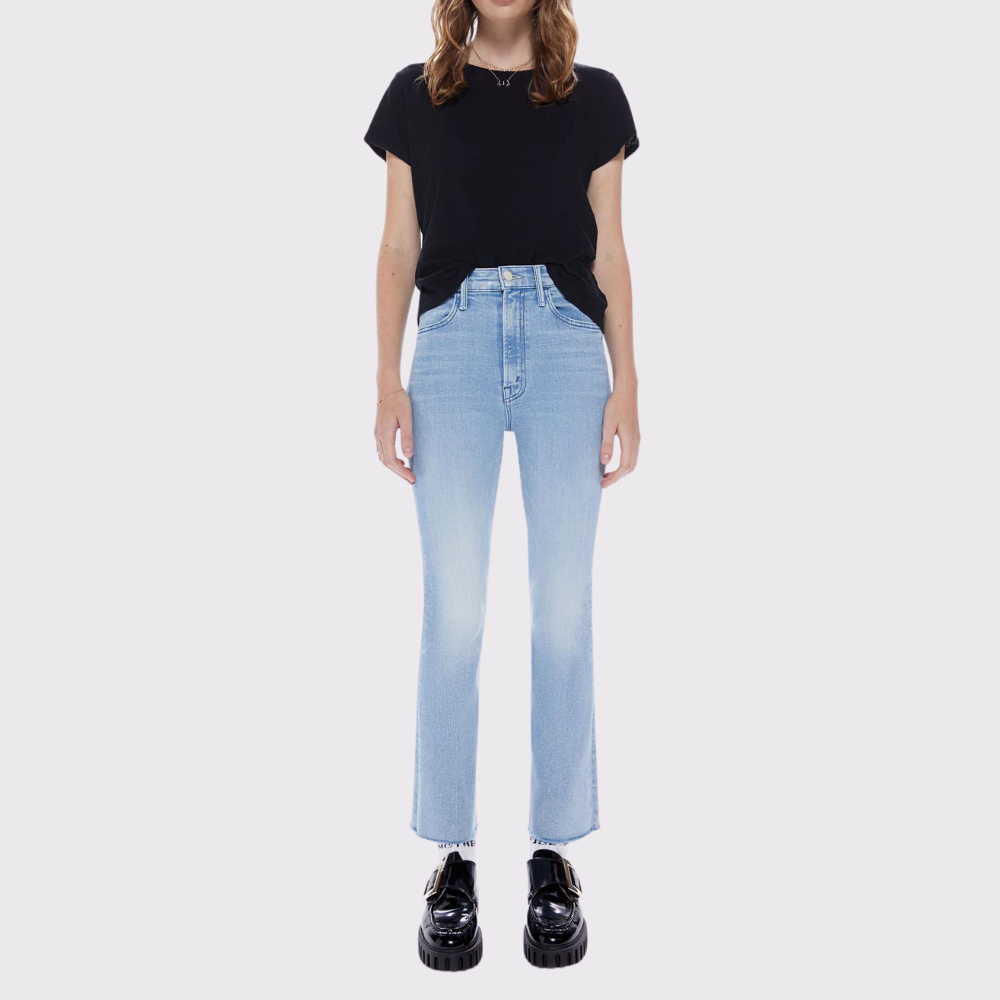 A Polished Way To Wear Frayed Hem Jeans (Le Fashion)