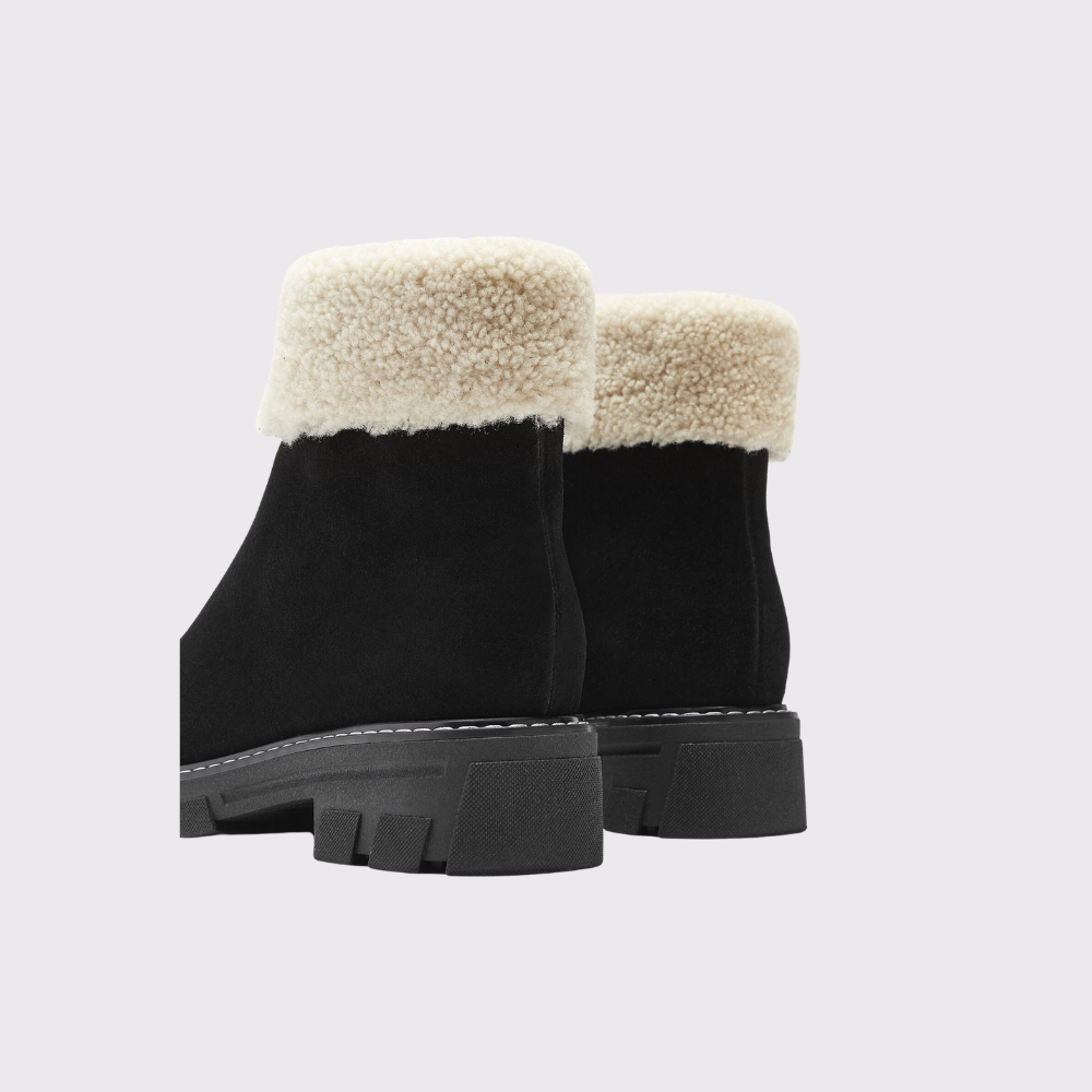 La Canadienne Abba Shearling Lined Suede Bootie