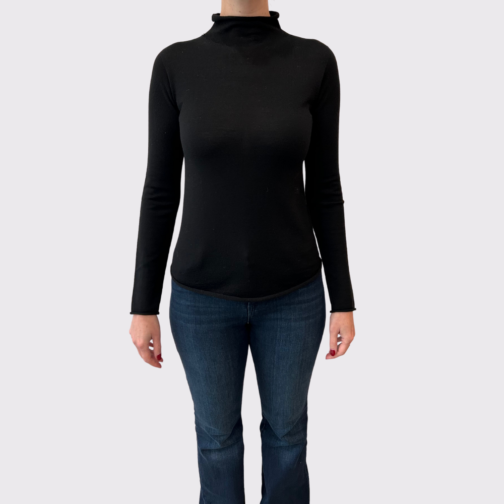 Classic black turtleneck discount