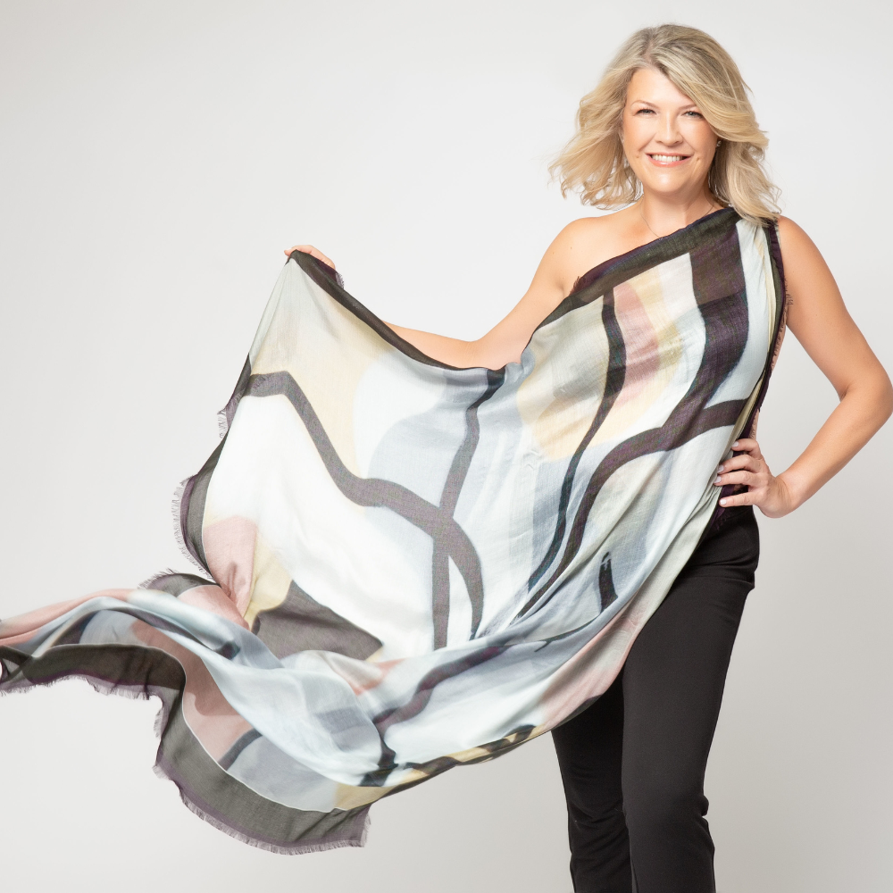'LIBERTÉ' Scarf by Sophie Brussaux X Carriage Trade