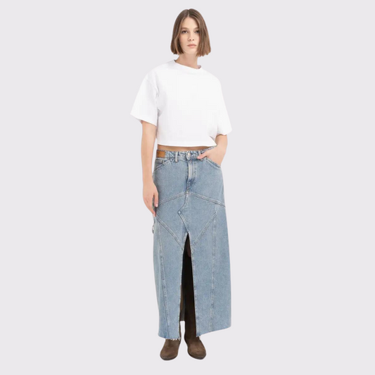 Replay Work Wear Maxi Denim Skirt