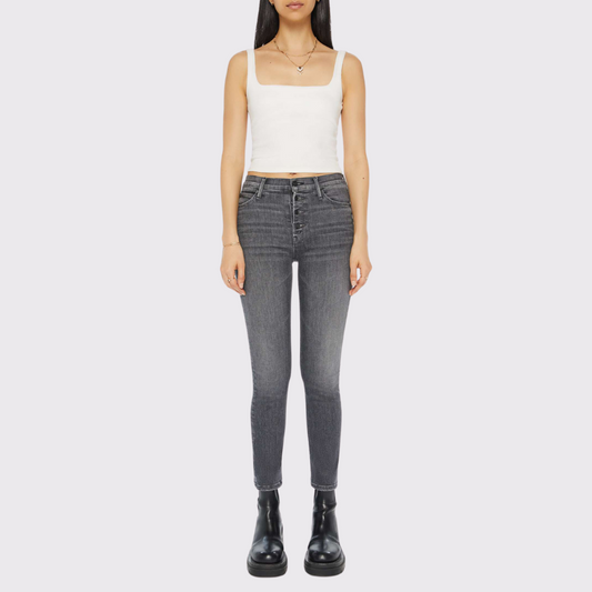 MOTHER Pixie Mid Rise Dazzler Ankle - Last One - Size 29