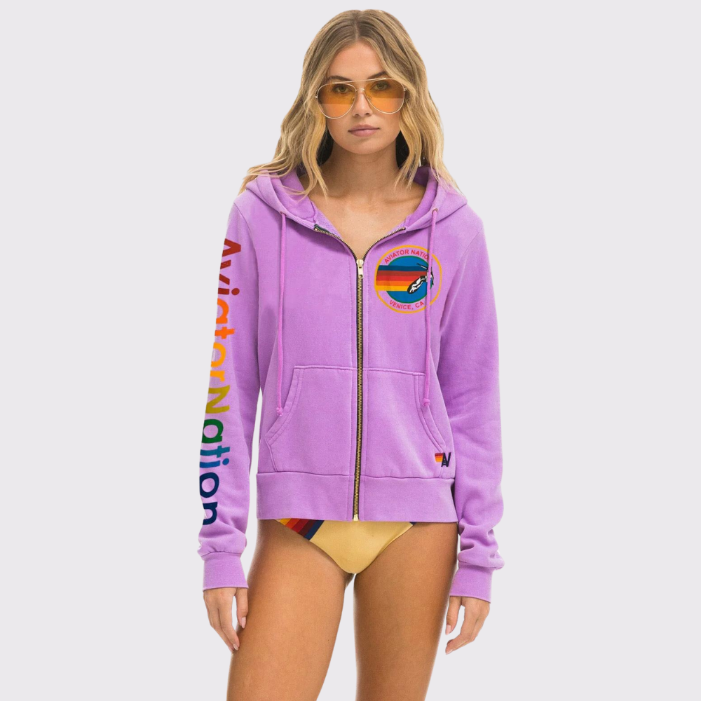 Aviator nation pink hoodie sale