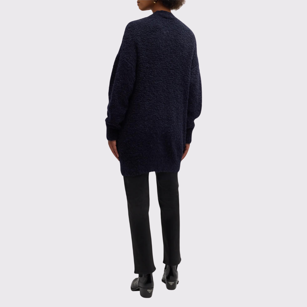Frame Boyfriend Boucle Navy Cardi