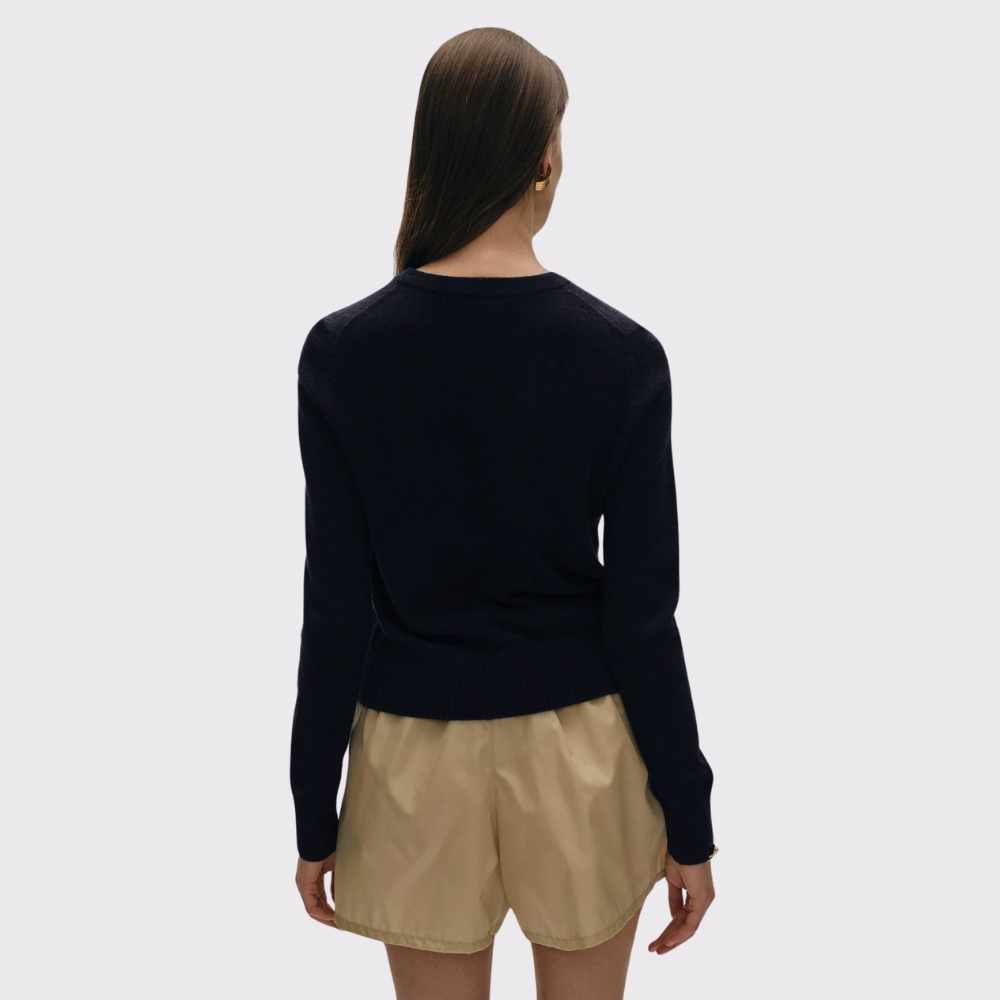 White + Warren Cashmere Shrunken Crew