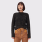 GANNI Alpaca Cotton Mix O-Neck Sweater