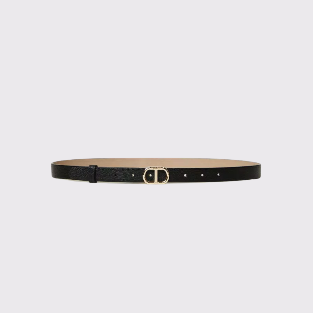 Twinset Reversible Belt with Oval T Buckle