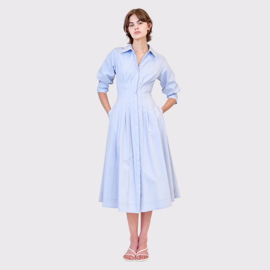 Simkhai Jazz Pintuck Midi Dress