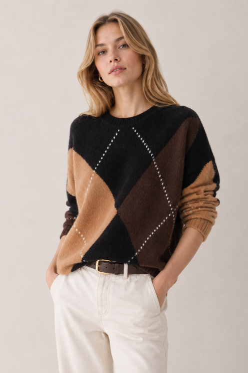 Oversized Argyle