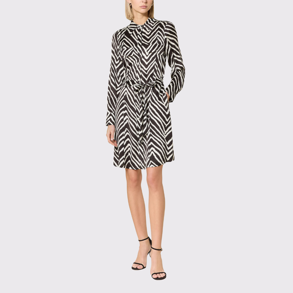 Marc Aurel Satin Shirt Dress