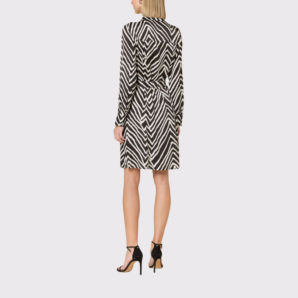 Marc Aurel Satin Shirt Dress