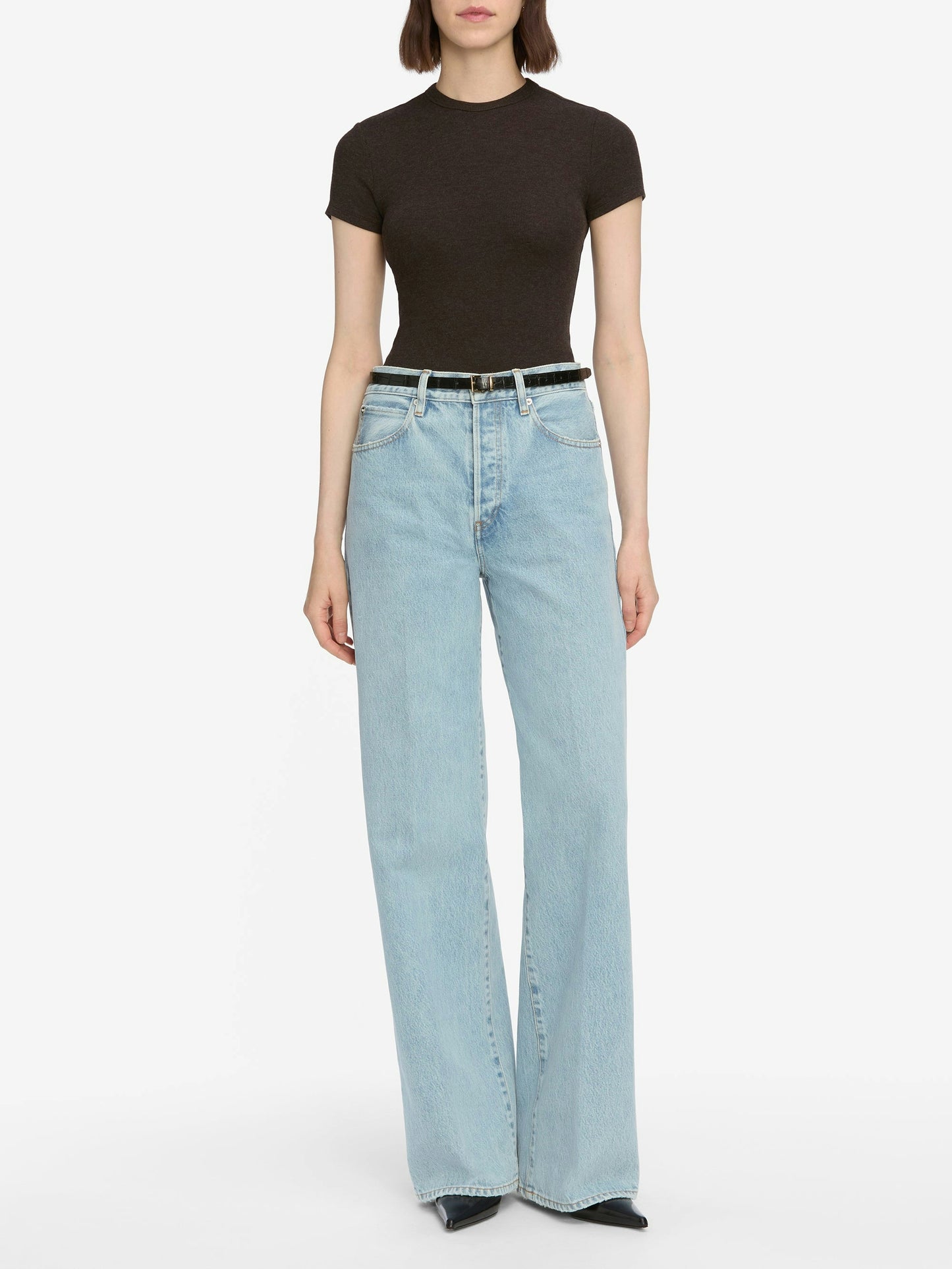 The Rib Baby Tee Coffee Heather