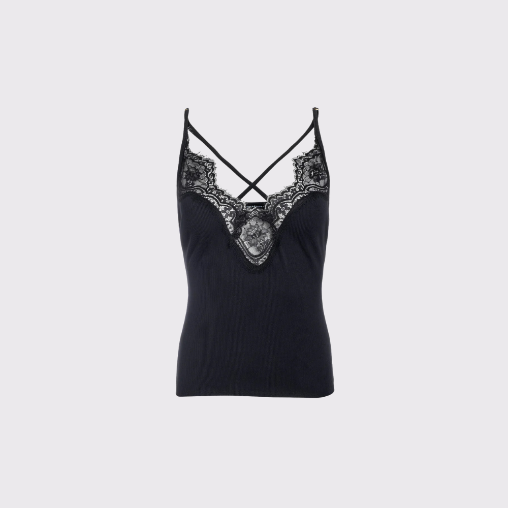 Generation Love Genevieve Lace Cami Top in Black