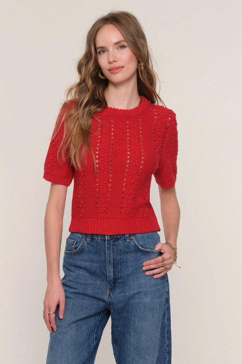 Bobbi Top in Scarlett