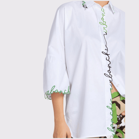 Tricot Chic Embroidered Shirt - Carriage Trade Shop
