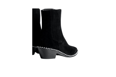 Zadig & Voltaire Tyler Suede Studs Ankle Boots - Carriage Trade Shop