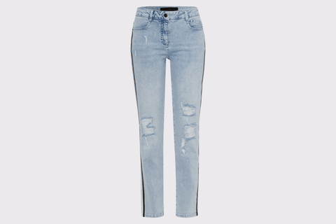 Marc Aurel Slim-fit Jeans with Decorative Destroyed Effects - Carriage Trade Shop