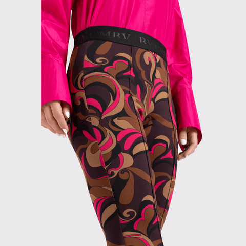 Cambio Flower Pant in Fuchsia Multi - Carriage Trade Shop