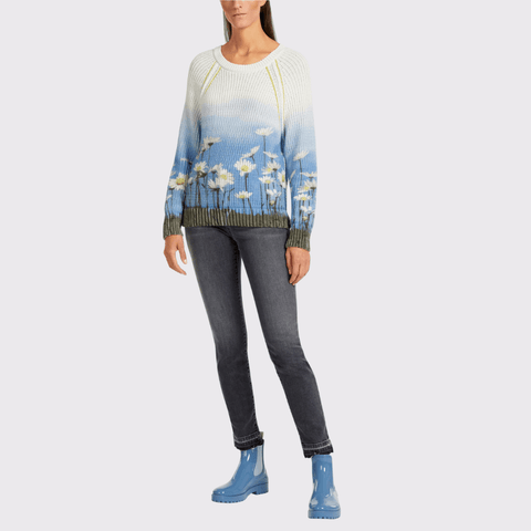 Marc Cain Daisy Motif Sweater - Carriage Trade Shop