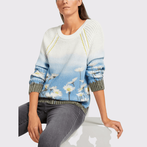 Marc Cain Daisy Motif Sweater - Carriage Trade Shop