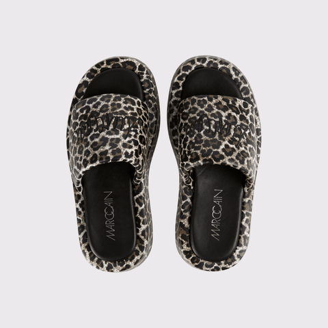 Marc Cain Sandals in Leopard Pattern - Carriage Trade Shop