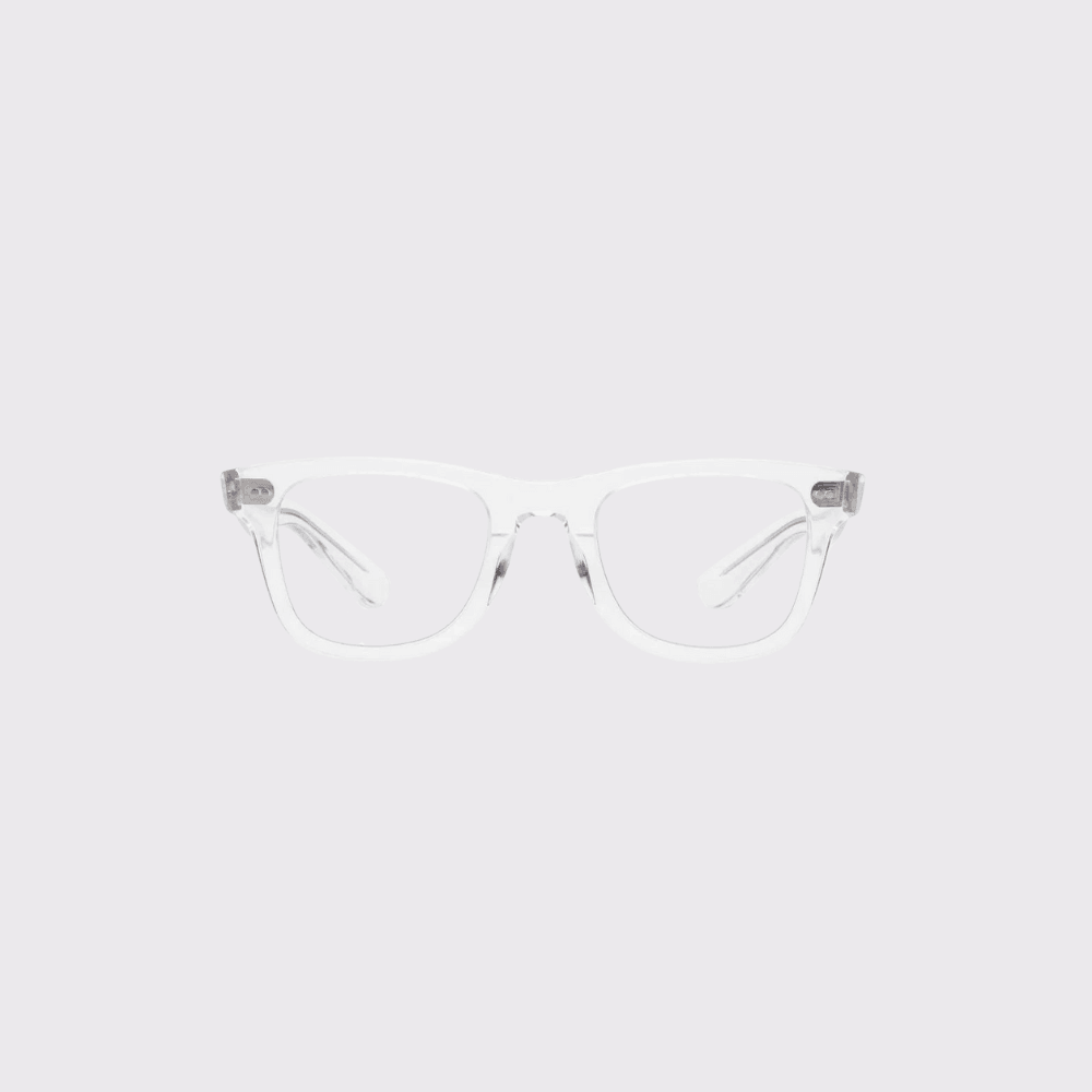 Caddis Porgy Backstage Blue Light Reading Glasses in Clear - Carriage Trade Shop