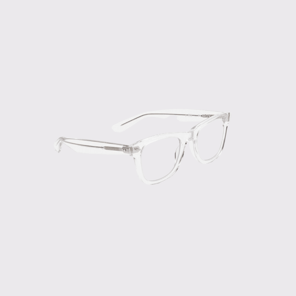 Caddis Porgy Backstage Blue Light Reading Glasses in Clear - Carriage Trade Shop
