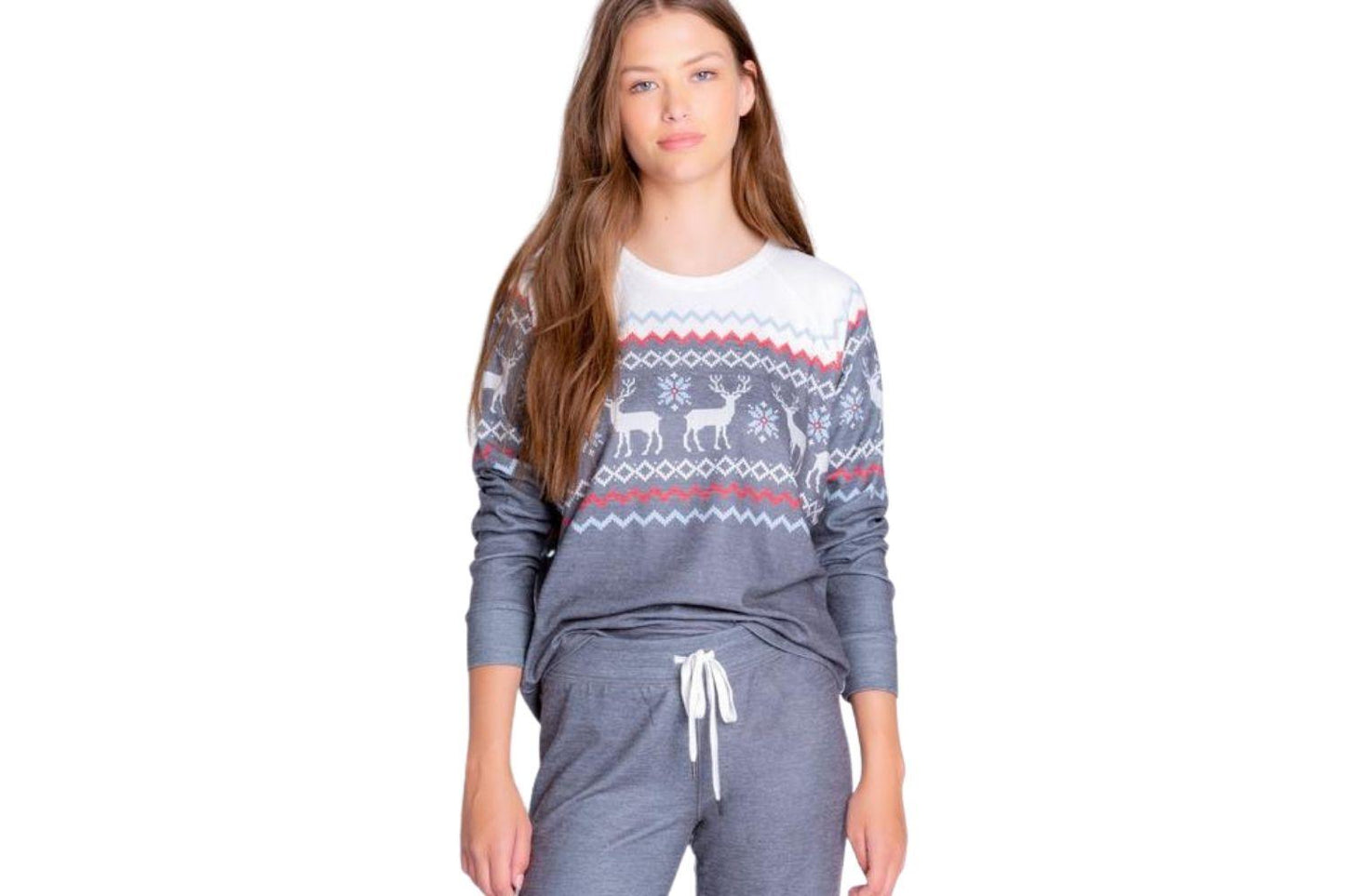 Pj Salvage Christmas Pattered Top - Carriage Trade Shop