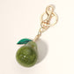 Glittered Pear  Bag Charm