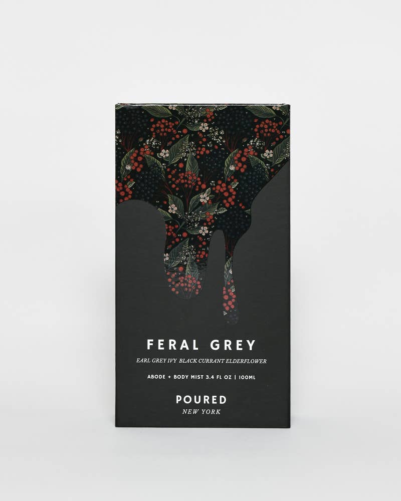 FERAL GREY: 10 OZ Soy Wax Candle
