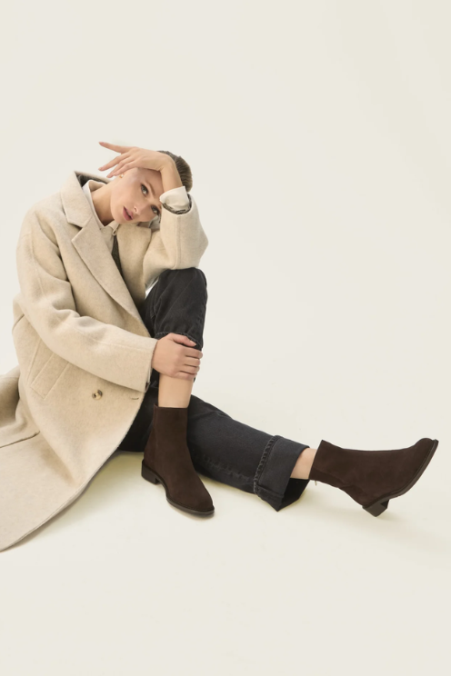 Selina Chocolate Suede Boot