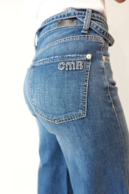 Palazzo Crop Denim