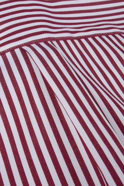 Siri Red Stripe Shirt